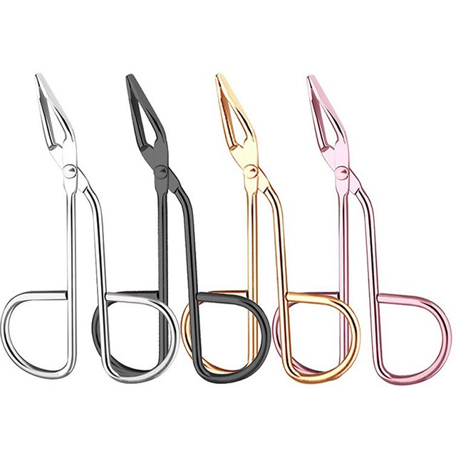 Elbow Eyebrow Plucker Stainless Steel Elbow Clip Scissor Tweezers Plier Beauty Slanted Puller Extension Eye Plucking Makeup Tool