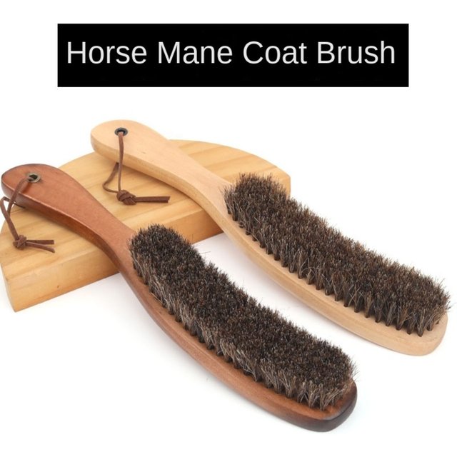 New Wooden Horsehair Brush Cleaning 27.5cm Hat Brush High Quality Bench Brush Portable Home Hand Broom High Quality