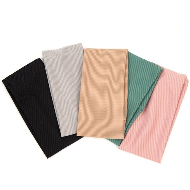 3Pcs Simple Knitted Hair Bands Women Solid Color Elastic HairBands Cute Wash Face Make-up Vintage Sports Running Yoga Headbands