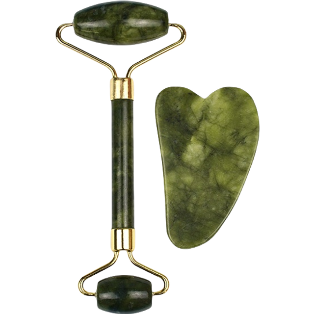Jade Scraping Facial Massage Beauty Tool Natural Jade Scraping Board Roller Massager Law Tattoo Eye Beauty Bar