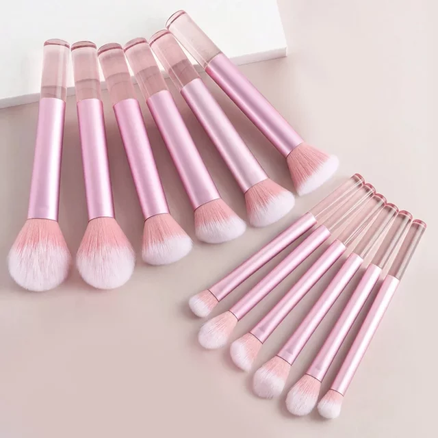 12pcs Makeup Brush Kit Soft Synthetic Hair Make Up Brushes Foundation Blush Eyeshadow Cosmetic Makeup Tools