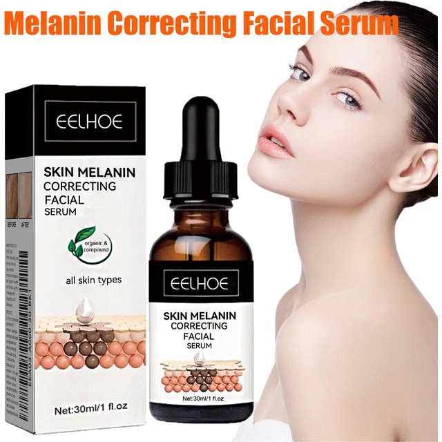 Melanin Correcting Facial Serum Fade Dark Spots Anti Freckle Lightening Pigment Blemish Niacinamide Brightening Face Serum