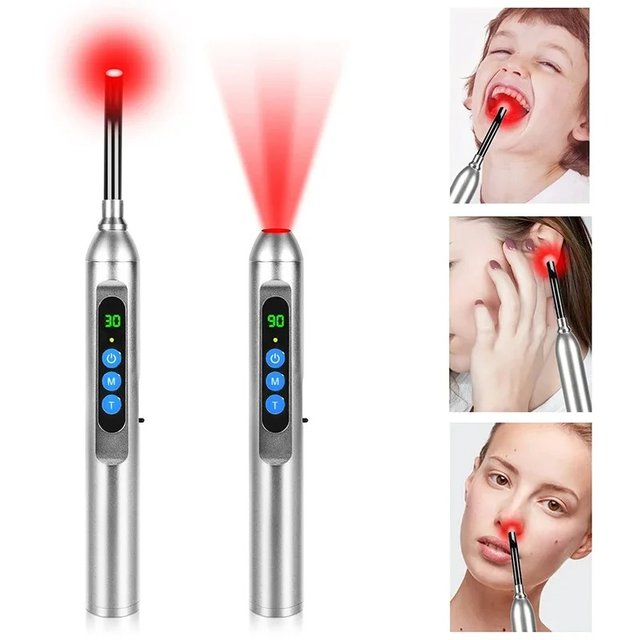 Red Light Therapy Cold Sore Device For Mouth Sores Treatment 660nm 850nm NearInfrared LED Light Therapy Machine Skin Care Wand