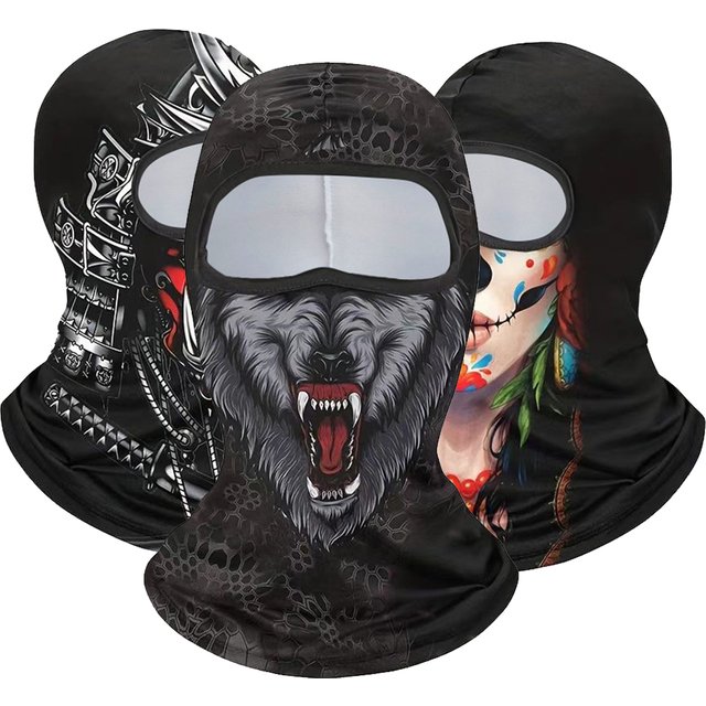 Masque facial de Moto en plein air, cagoule de protection solaire fraîche en Lycra, casquette de motard, bouchon de masque, couvre-chef de vélo coupe-vent