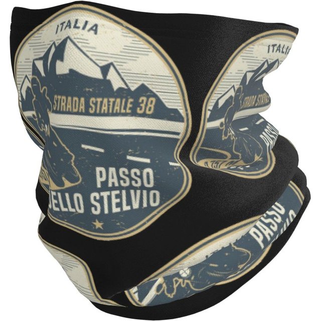 Stelvio Pass, Italy Bandana Neck Gaiter Printed Magic Scarf Outdoor Sports Face Mask Unisex Adult Washable