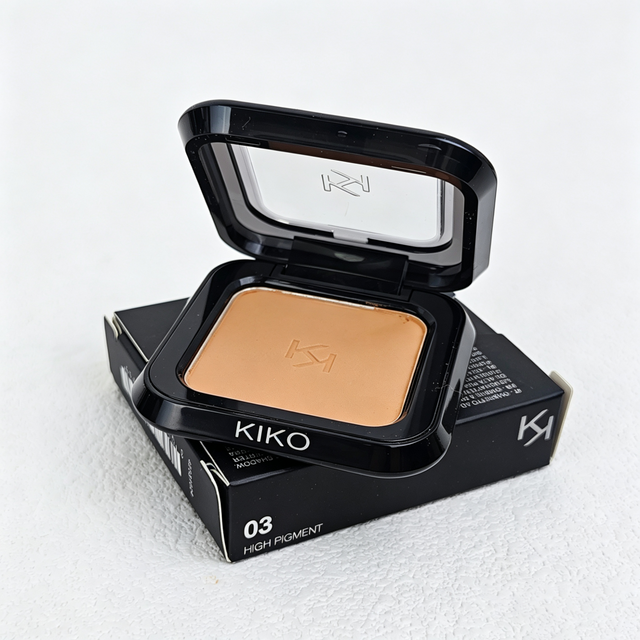 KIKO Milano Powder Foundation & Water Eyeshadow Waterproof Sweat Proof Velvet Texture Natural Glow Blurring Effect Soft Finish