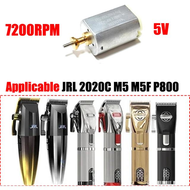 Compatible with JRL 2020C Madeshow M5 P800 Professional Hair Clipper Motor 5V 7200RPM Trimmer Electric Hair Shear Rotor Engine