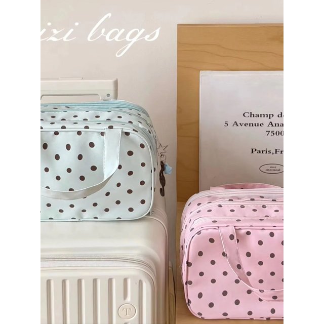 partitioned portable large-capacity cosmetic 3-Layer Partition storage bag, travel toiletry bag, hand-held makeup bag for women