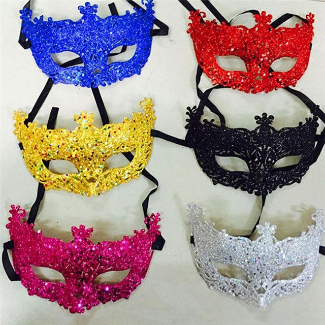 Couverture de Cosplay à paillettes brillantes pour femmes, ruban mystérieux, masque de mascarade,