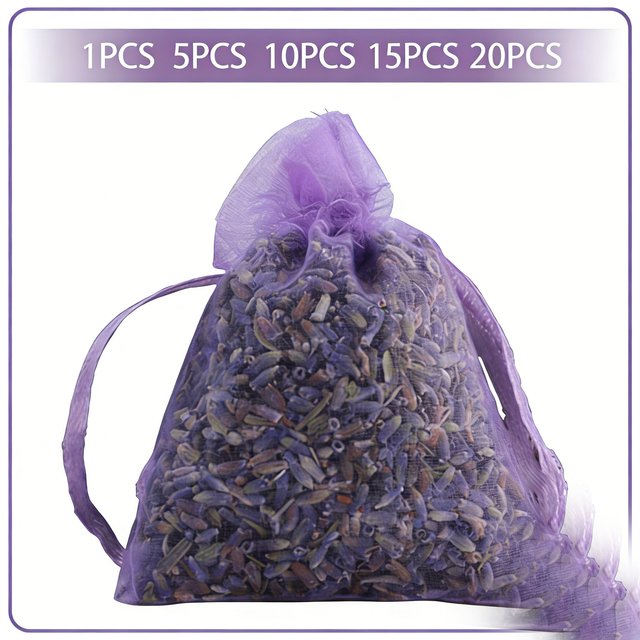 Sachets de lavande séchée naturelle pour armoire, pour une relaxation et un sommeil réparateur, parfum intense, senteurs fraîches, désodorisants pour voiture