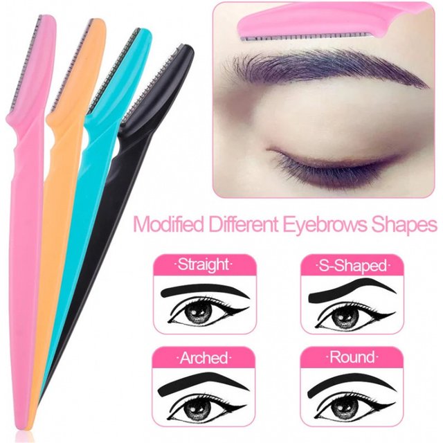 1/5/10pcs Eyebrow Trimmer Blade Shaver Portable Face Razor Eye Brow Epilation Hair Removal Cutters Safety Razor Woman Makeup