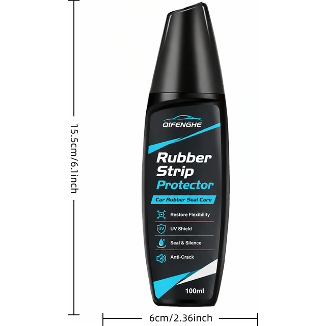 Car Rubber Seal Protector 100ml, Weather Strip Conditioner for Door Window Gasket, UV Protection Restore Elasticity Anti Crack C