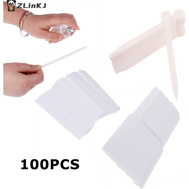 ▶100pcs Perfume Tester Strips Fragrance Test Strips Essential Oil Tester Scents Aromatherapy Testing Paper Perfume Kit