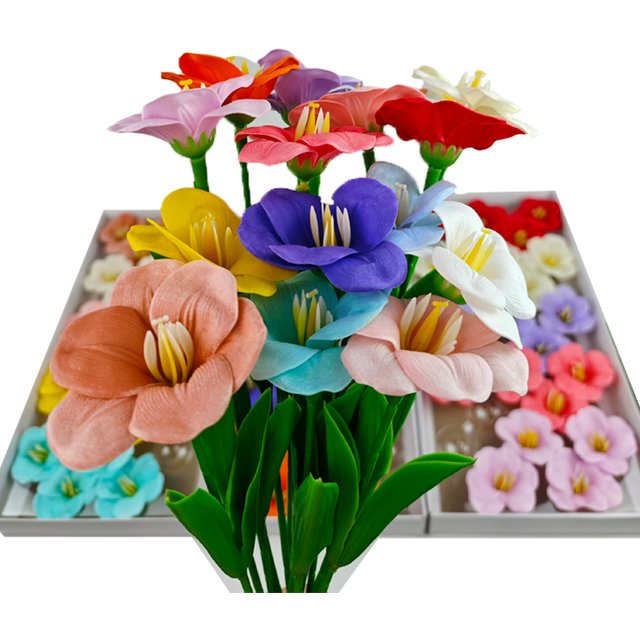 25 pièces/boîte fleur artificielle floraison tulipe savon fleur mariage saint valentin décoration parfumé Bouquet pendaison de crémaillère cadeau