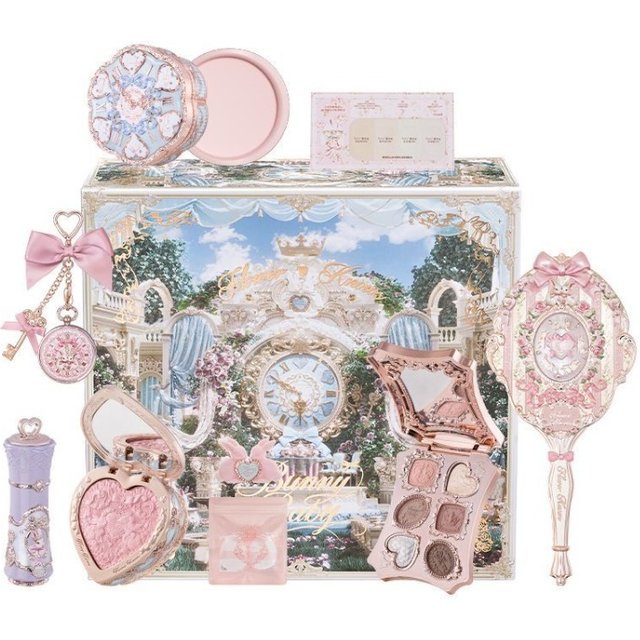 Flower Knows Bunny Garden Collection Lip Cream Blush Air Cushion CC Cream Liquid Foundation Makeup Set Full Professional