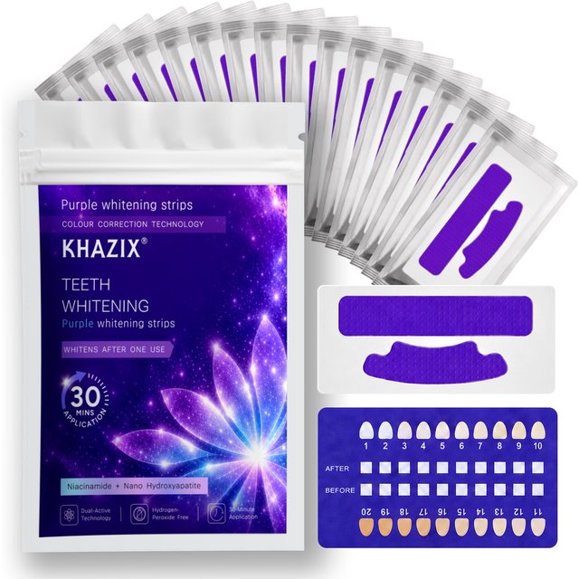 1/7 pairs Teeth Whitening Strips for Whiter-Looking Smile, Flexible Tooth Strips Easy to Apply for Daily Cosmetic Care