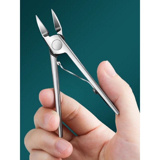 1 Piece Thick Nail Professional Nail Clipper with Stainless Steel Body Nail Care Removing Ingrown Nails Eagle Nose Pliers