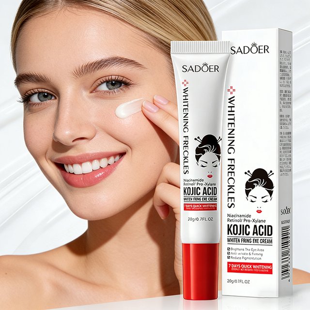 SADOER Kojic Acid Retinol Eye Cream Anti Dark Circles Remove Eye Bags Moisturizing Firming Beauty Eyes Skin Care Products