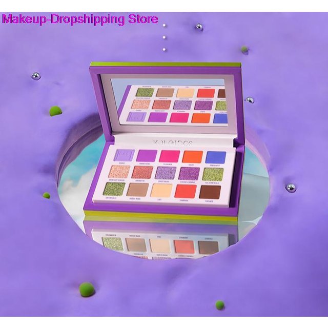 KALEIDOS Escape Pod 15 Colors Eye Shadow Plate Brand Shimmering Powder Shimmer Matte Pearlescent Eyeshadow
