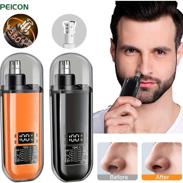 Nose Hair Trimmer Clipper for men USB Rechargeable Professional Painless Portable Electric Eyebrow Ear Nose Hair Clipper Machine