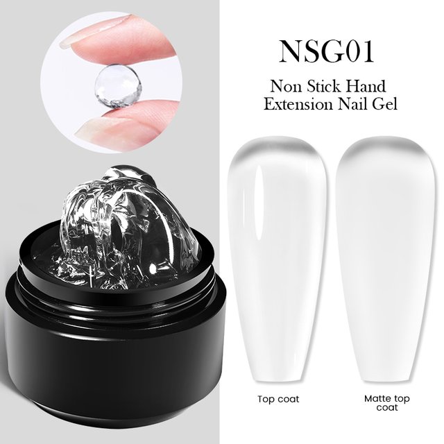 BORN PRETTY 15ml Non Stick Hand Extension Gel Nail Polish Carving Flower Nail Art Shaping Solid Acrylic Nail Gel Varnish
