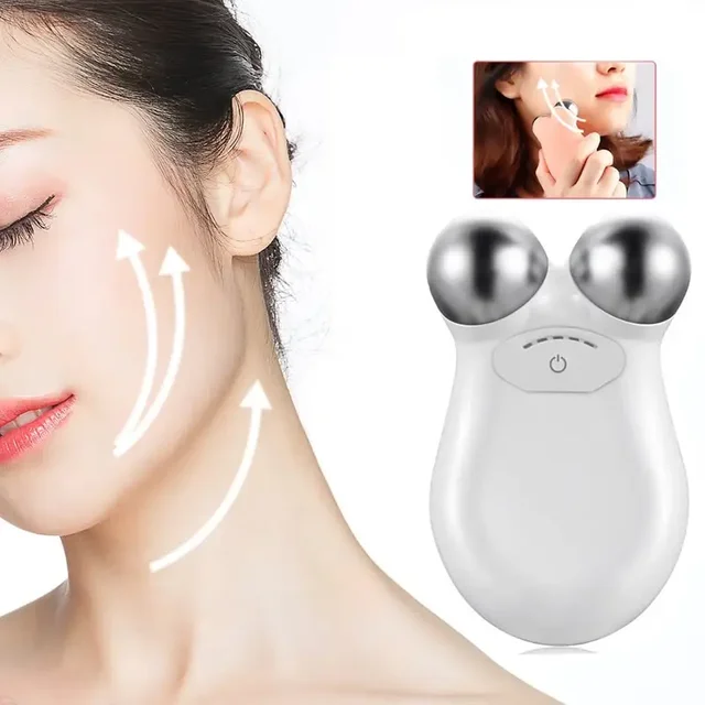 EMS – masseur Facial à microcourant, rouleau Anti-rides, Machine de raffermissement de la peau,