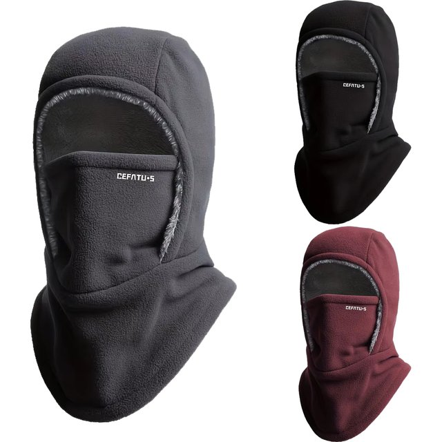 Balaclava Wind-Resistant Winter Face Mask,Fleece Ski Mask for men and Women,Warm Face Cover Hat Cap Scarf
