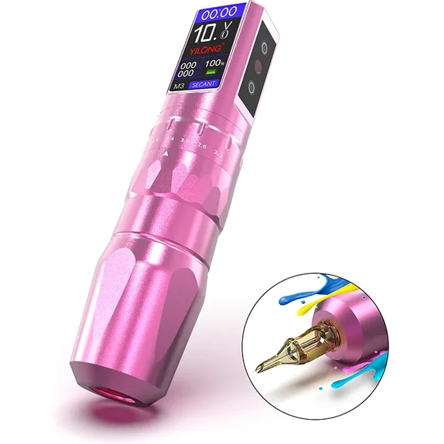 Wireless Professional Tattoo Pen Machines Rotary Tattoo Adjustable Stroke 2.2-4.2mm Permanent Makeup Machines for Tattoo Artists