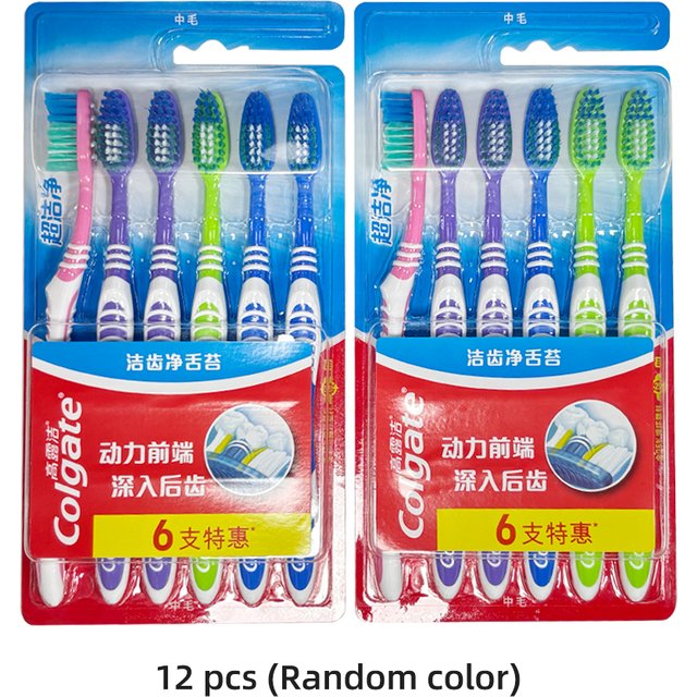 Colgate Unisex Colgate Style Toothbrush Soft&Medium Bristle Ergonomic Design Family Daily Travel Teeth Cleaning Tool