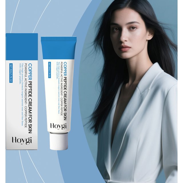 Copper Peptide Face Cream Brightening Strengthen Repair Barrier Smooth Fine Line Reduce Dryness Nourishing Moisturizing Skincare