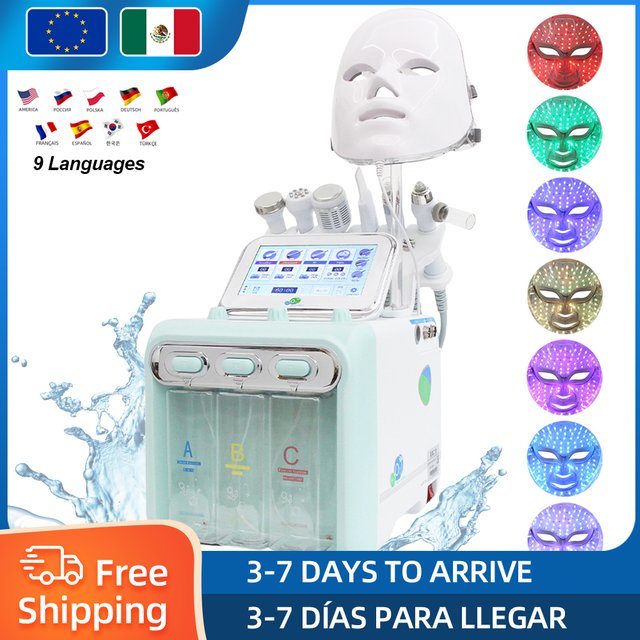 Machine faciale dermabrasion à l'eau 7 en 1, nettoyage en profondeur, soins de la peau, raffermissement des points noirs, dispositif de beauté Spa
