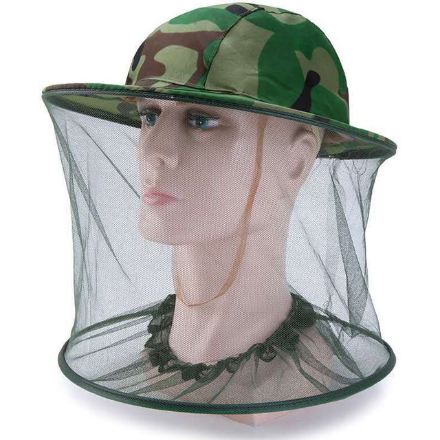 Mosquito Hat With Hidden Net Mesh Repellent Insect Sun Protection Hat Men Women Outdoor Sunscreen Fishing Hat