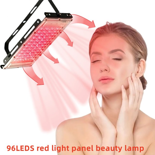 96LEDs Red Light Therapy Panel Lamp for Facial Anti Aging Skin Care Beauty 660nm Infrared Light Skin Care Device Beauty Health
