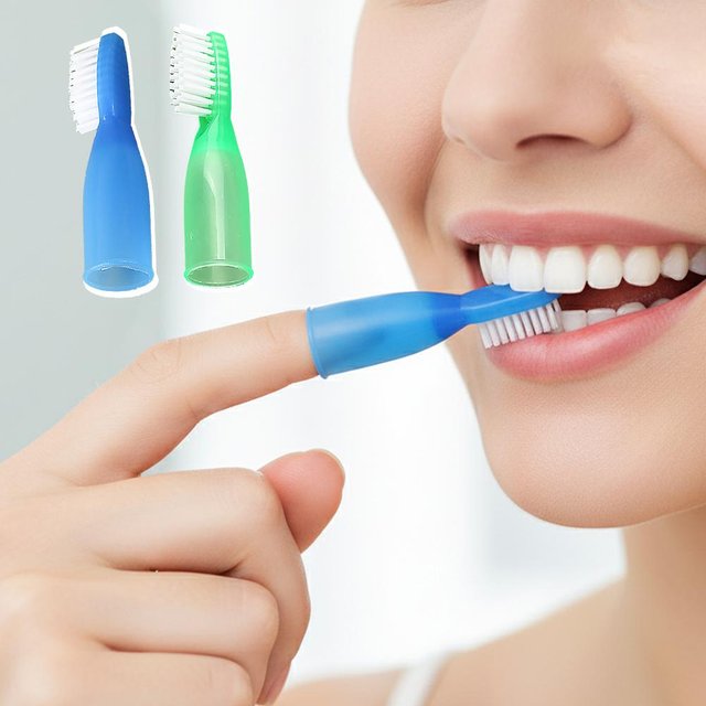 10Pcs Household Teeth Brush Mini Too Brushes Prison Finger Toothbrushes Small Plastic Dedicated Cleaning Brush Portable Travel