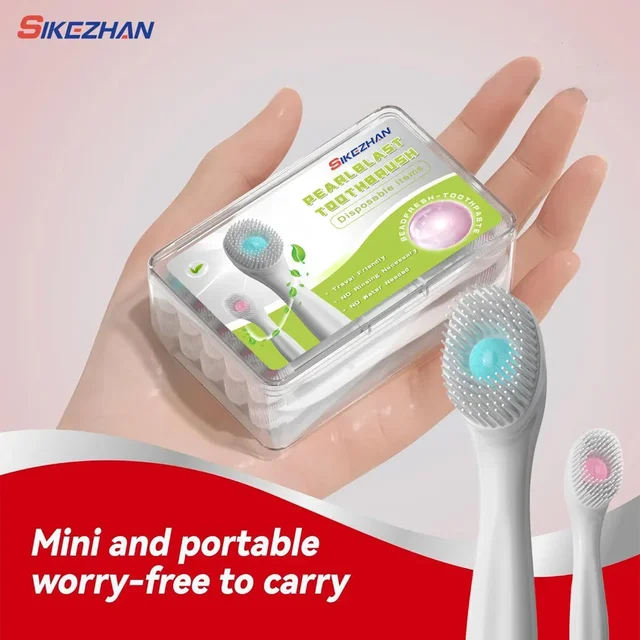 20pc Elegant Toothbrush Set: Soft Bristles, Compact Head for Adults - Gentle, Effective, & Disposable Toothbrush with Toothpaste