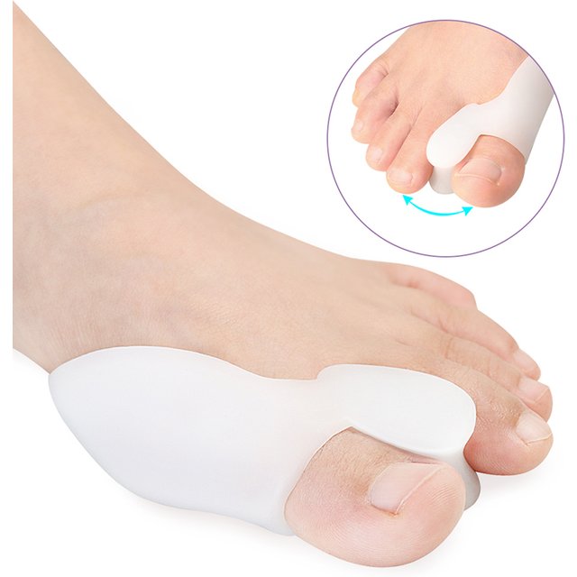 Pexmen 2Pcs/Pair Gel Toe Separator Bunion Bone Ectropion Toes Outer Appliance Foot Care Tools