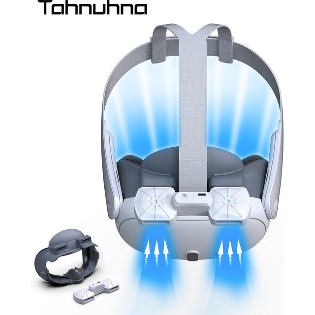 Cooling Fan with Facial Interface For Meta Quest 3 VR Headset Air Circulation Breathable Face Cover For Quest3 Accessories