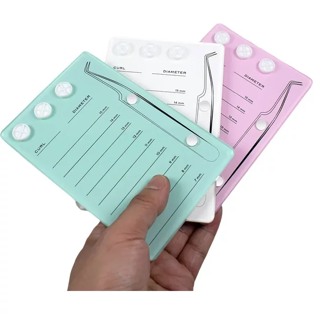 Wholesale 1Pcs Eyelash Holder Eyelash Extension Glue Pallet Acrylic Board for Lashes False Eyelashes Pad Lash Makeup Tools