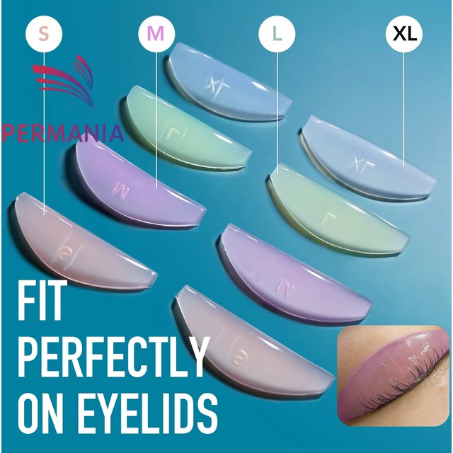 PERMANIA NEW Silicone Eyelash Perm Pad Lifting Lashes Rods Shield L Warped Eyelash Curler Accessories Applicator Makeup Tool