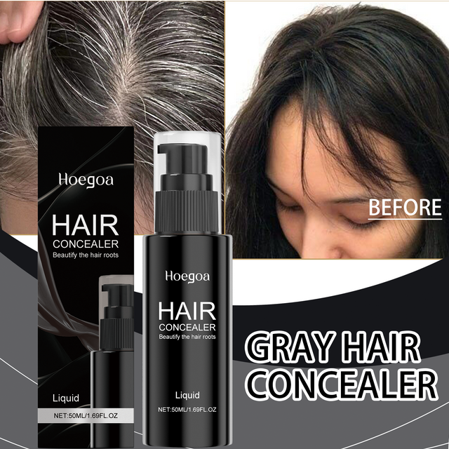 Hair Concealer Instant Root Cover Up Brown Gray Hair Touch Up Hairline Filler For Thinning Hair Long Lasting Waterproof