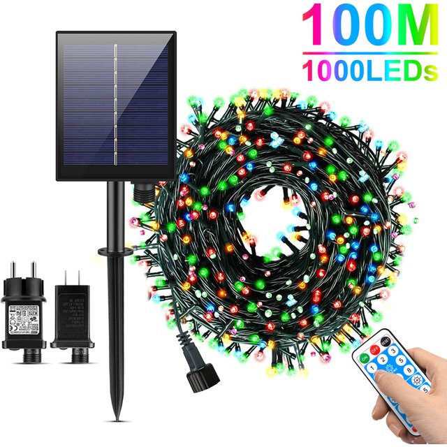 Outdoor Garden LED Garland Lights Waterproof Sunscreen Lawn Lamp Long Working Time For Wedding Christmas Decoration Tree Lights