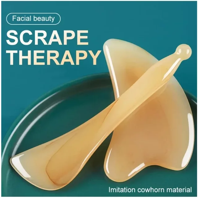Resin Face Scraping Gua Sha Board Facial Massager Face Massage Roller for Neck Eye Promote Blood Circulation Skin Care Tools