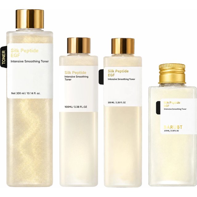 Silk Peptide Facial Toner Intensive Smoothing Hydrating Face Essence Toner Daily Moisturizing Facial Skin Care Liquid
