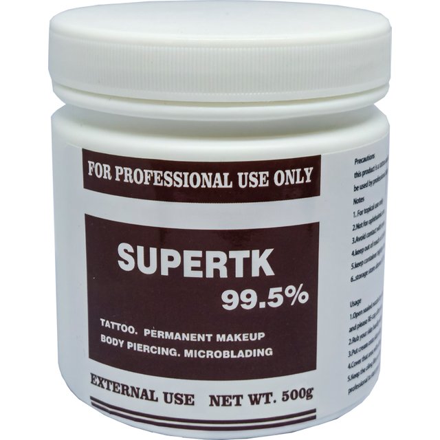 New 99.5% Supertk Tattoo Cream Before Permanent Makeup Microblading Piercing Face Beauty Auxiliary Cream 500g
