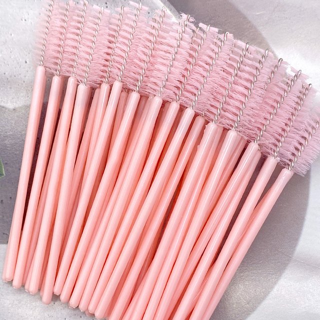 50/100Pcs Eyelash Brush Disposable Eyebrow Brushes Mascara Wand Applicator Lash Extension Cosmetic Makeup Tools Wholesale