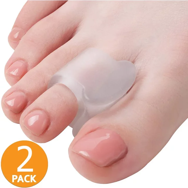 1 Pair Toe Separators Toe Silicone Foot Care Orthopedic Finger Toe Bunion Guard Separator Correction Pad Foot Care Tool