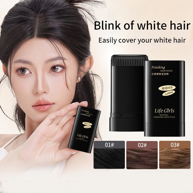 Life Girls' Hairbrush with a Comb Is a Convenient Accessory for Coloring and Covering White Hair, with a Natural Shine, Easy to Carry, and Can Be Used to Dye Hair in One Go, Making It Convenient to