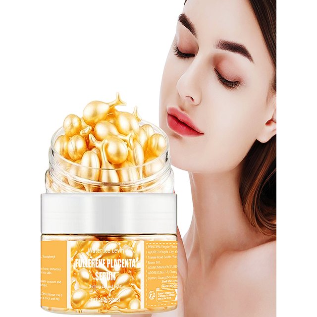 50 Fullerene Essence Capsules Collagen Capsules Facial Care Essence Anti-Wrinkle Anti-Acne Firming Whitening Hyaluronic Acid Essence Skin Care New Product