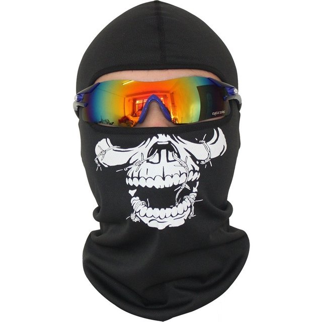 Masque facial de cyclisme Cool plus chaud, cagoule complète d'été pour moteur, masques faciaux pour hommes QXMZ02
