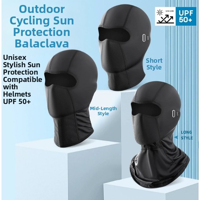 Motorcycle Balaclava UV Protection Cycling Sun Protection Headgear Non-Shifting Face Mask, Moisture-Wicking, Outdoor Sports